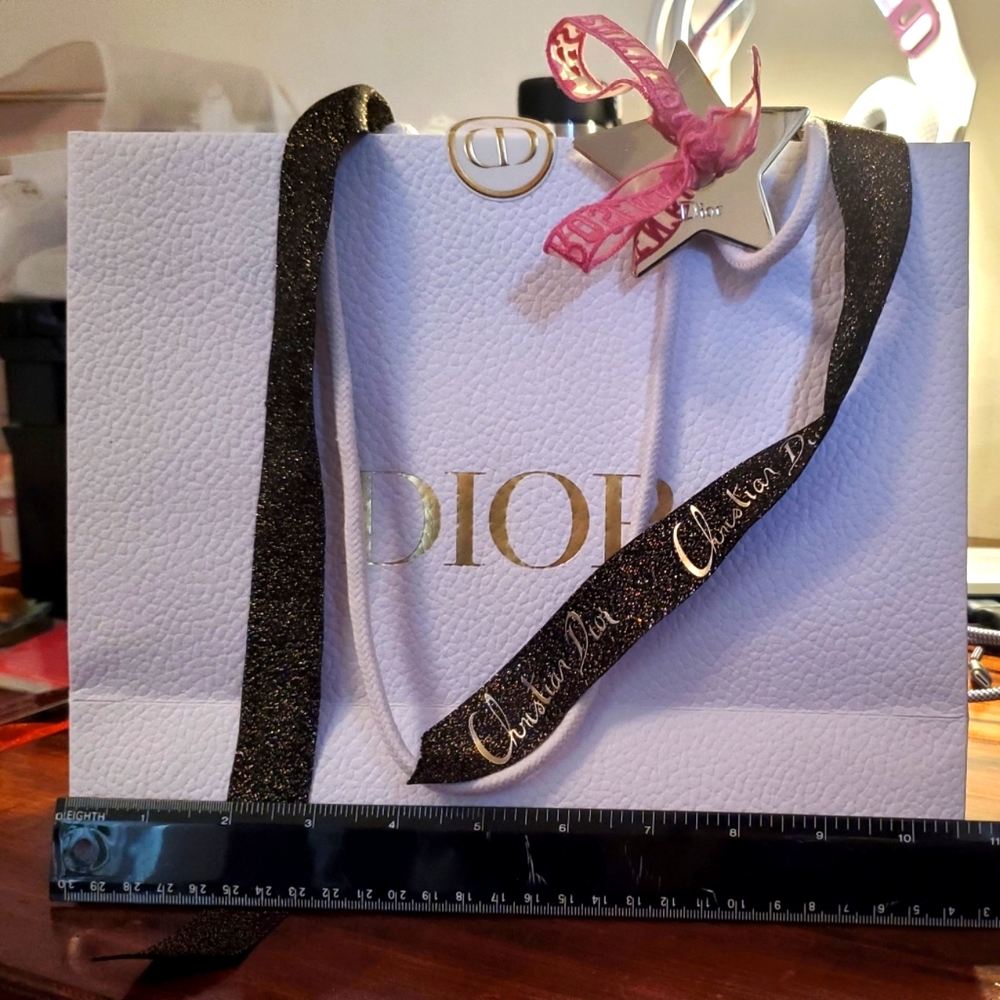 SOLD Christian Dior gift bag with silver star